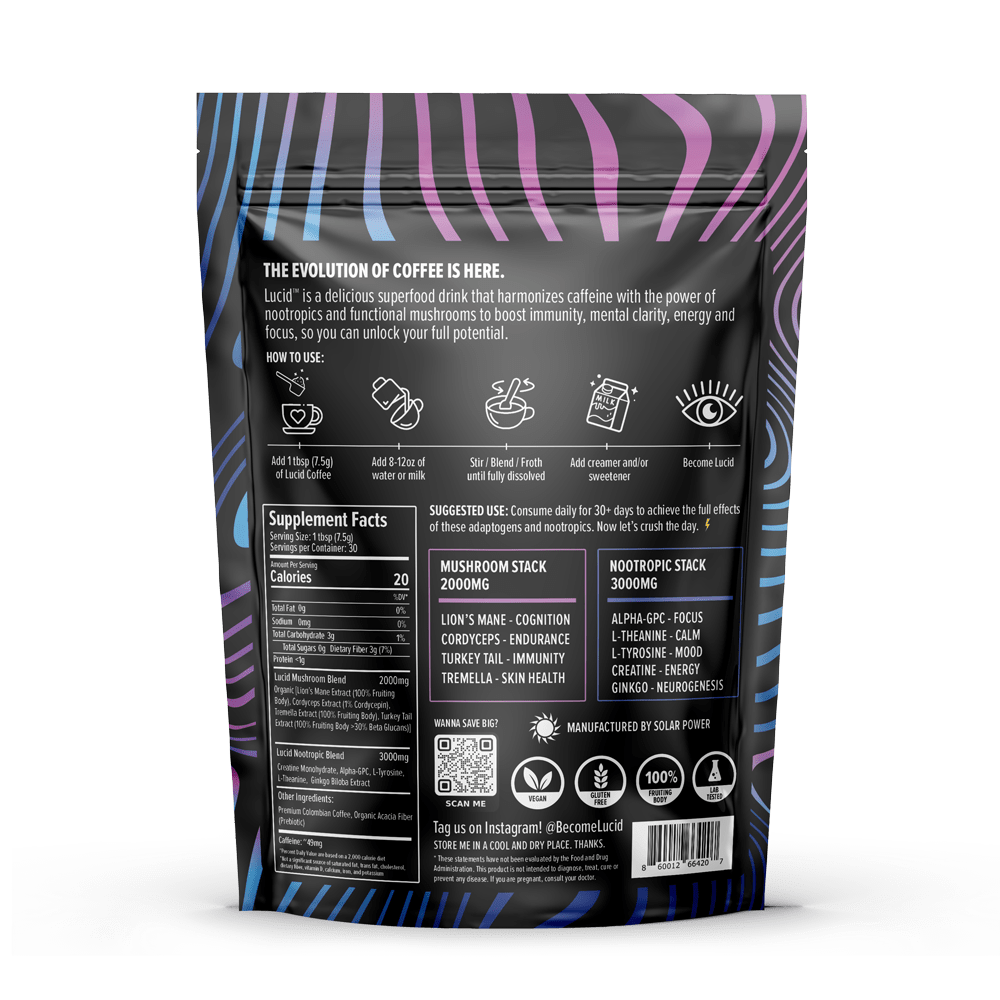 Lucid™ Nootropic+Mushroom Coffee - Lucid™
