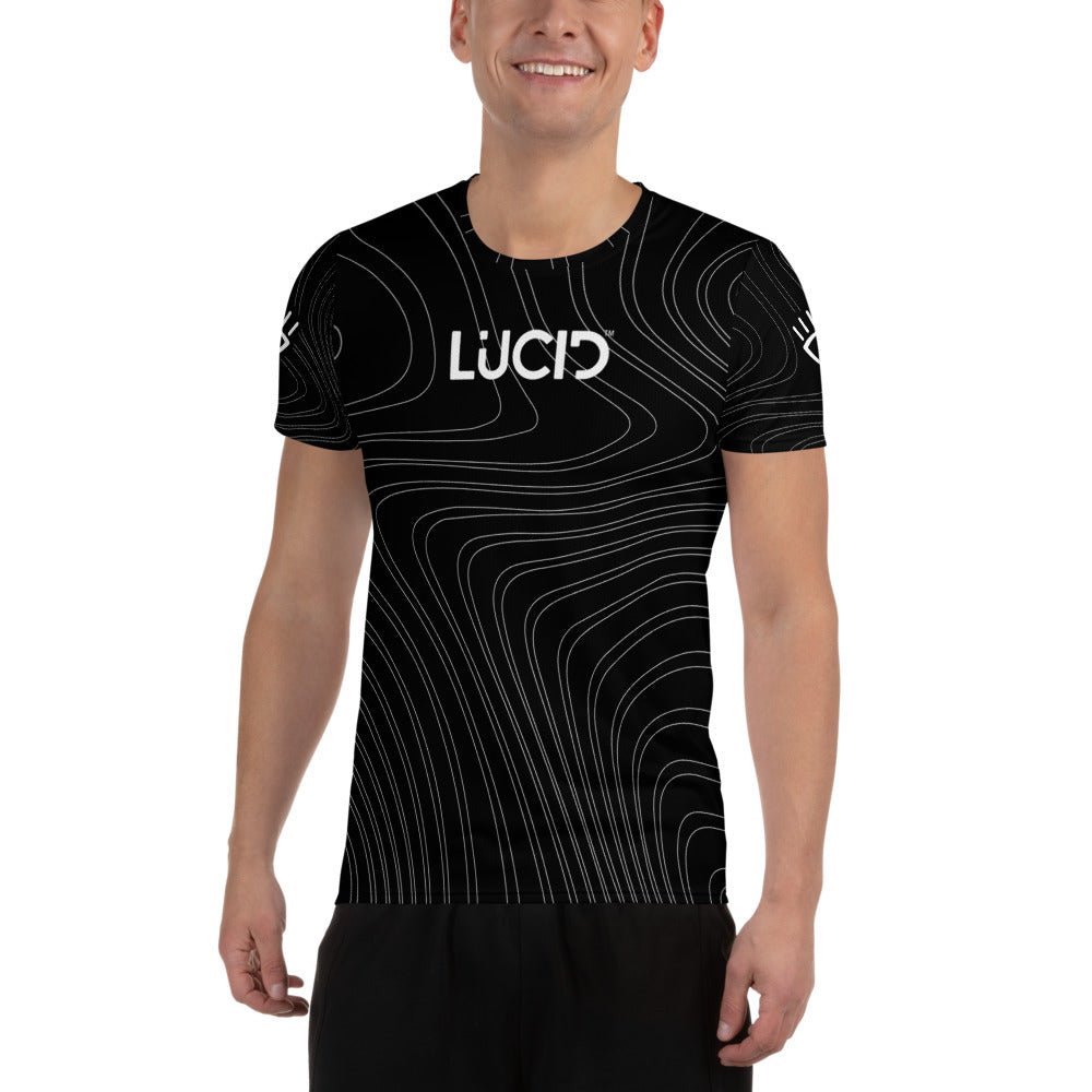 Men's "Black Swirl" Athletic T-shirt - Lucid™