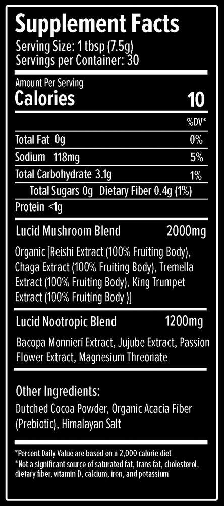 
                  
                    Lucid™ Dream Nootropic+Mushroom Cocoa
                  
                