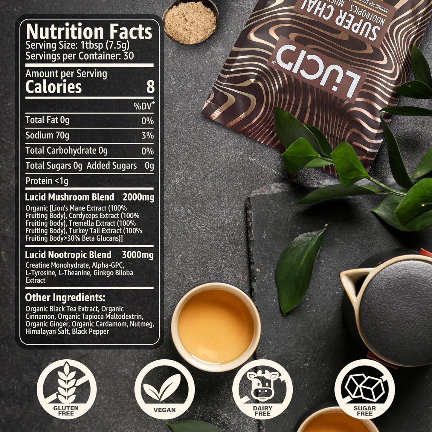 
                  
                    Lucid™ Nootropic+Mushroom Chai - Lucid™
                  
                