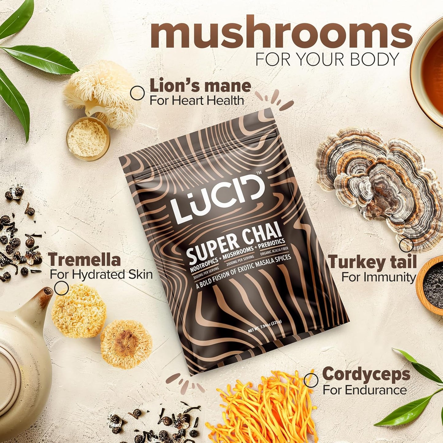 
                  
                    Lucid™ Nootropic+Mushroom Chai - Lucid™
                  
                