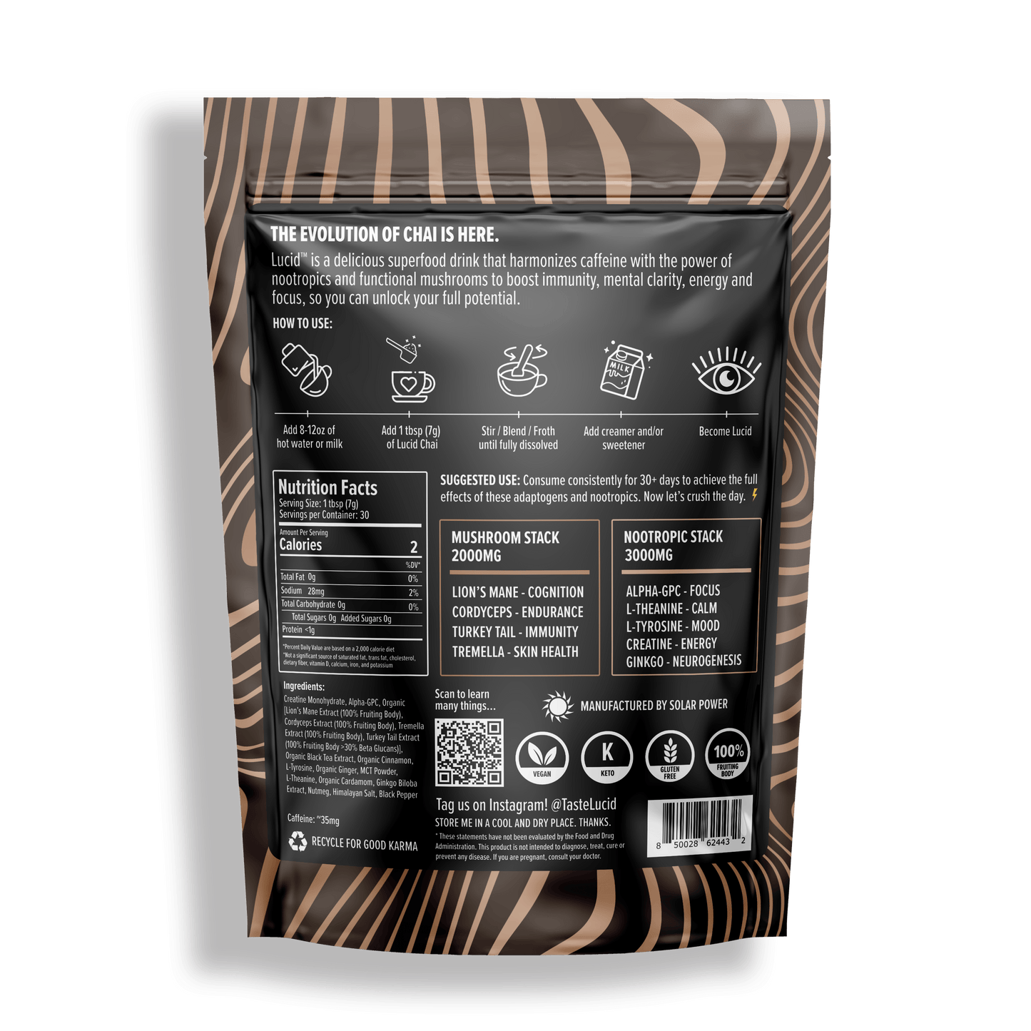 
                  
                    Lucid™ Nootropic+Mushroom Chai - Lucid™
                  
                