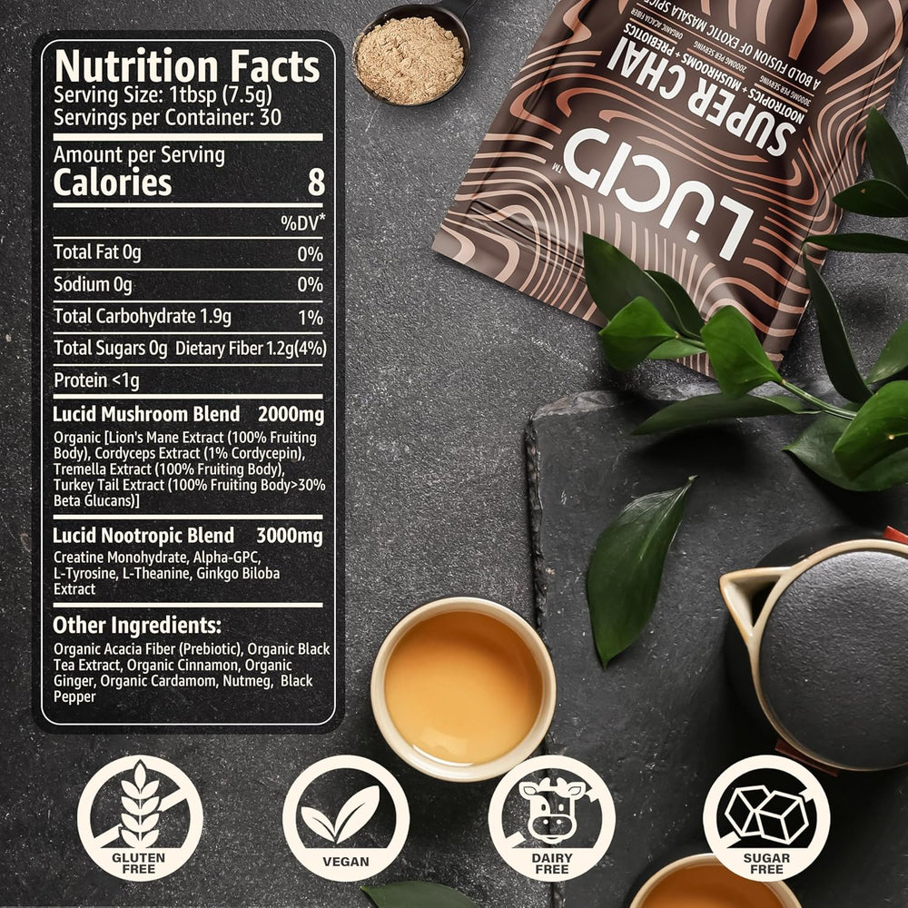 
                  
                    Lucid™ Nootropic+Mushroom Chai - Lucid™
                  
                