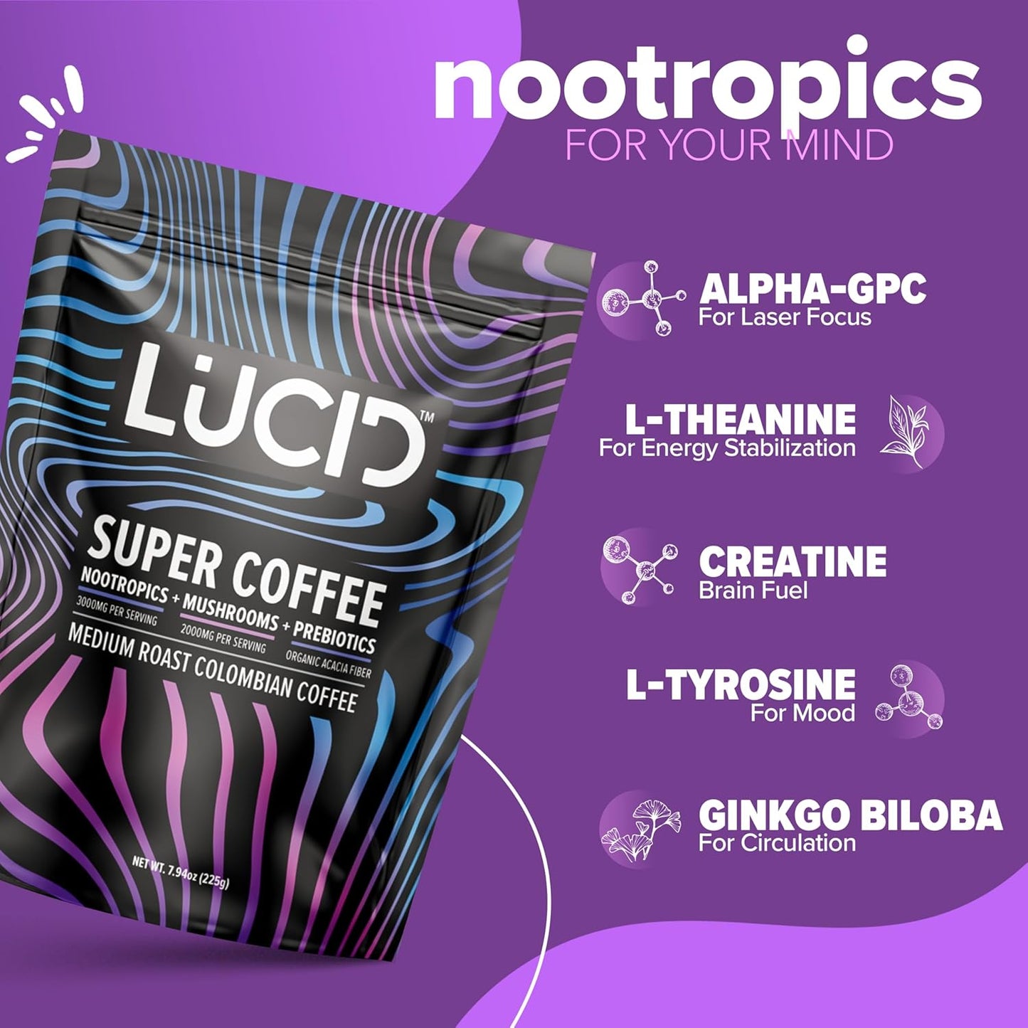 
                  
                    Lucid™ Nootropic+Mushroom Coffee - Lucid™
                  
                