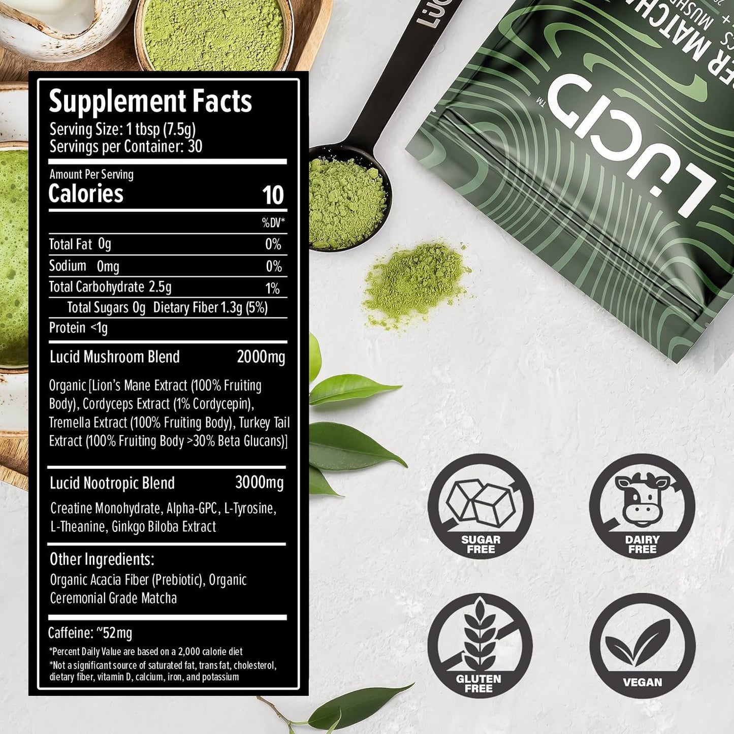 
                  
                    Lucid™ Nootropic+Mushroom Matcha - Lucid™
                  
                