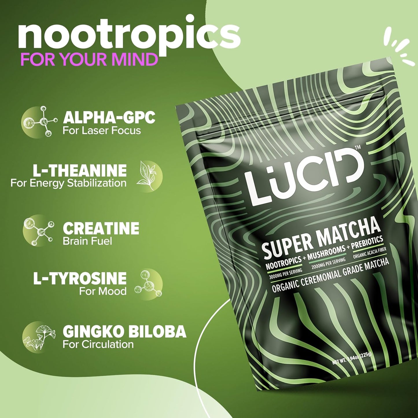 
                  
                    Lucid™ Nootropic+Mushroom Matcha - Lucid™
                  
                