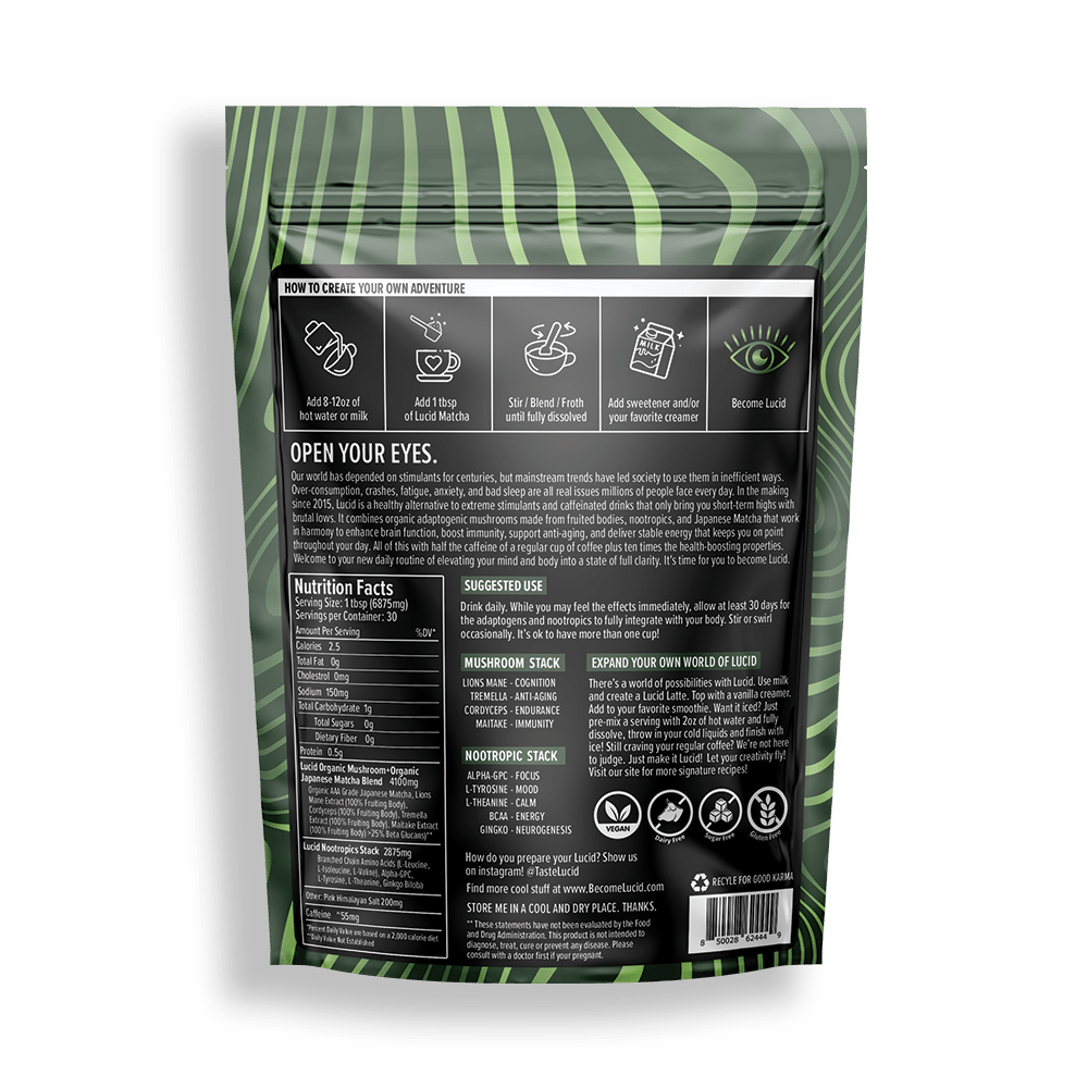 
                  
                    Lucid™ Nootropic+Mushroom Matcha - Lucid™
                  
                