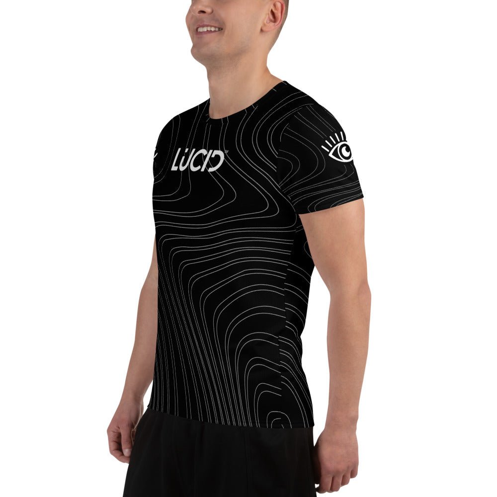 
                  
                    Men's "Black Swirl" Athletic T-shirt - Lucid™
                  
                