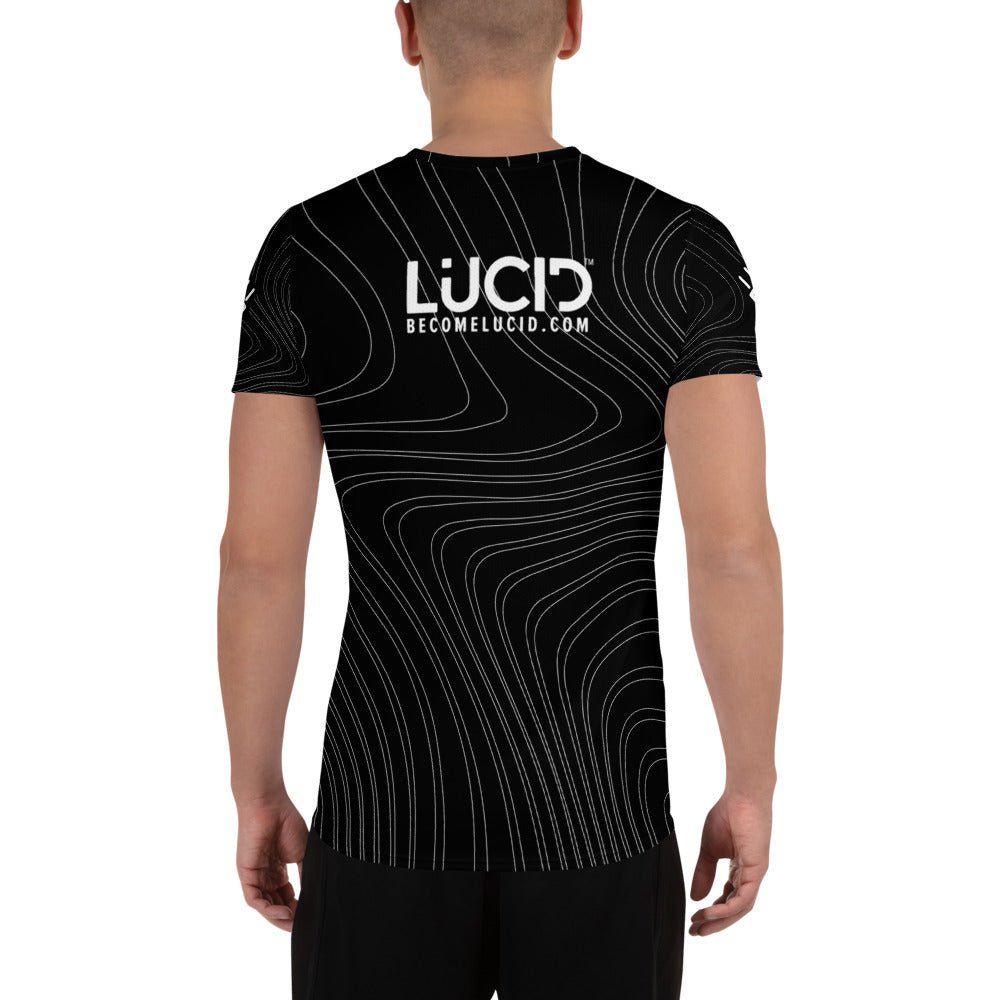 
                  
                    Men's "Black Swirl" Athletic T-shirt - Lucid™
                  
                