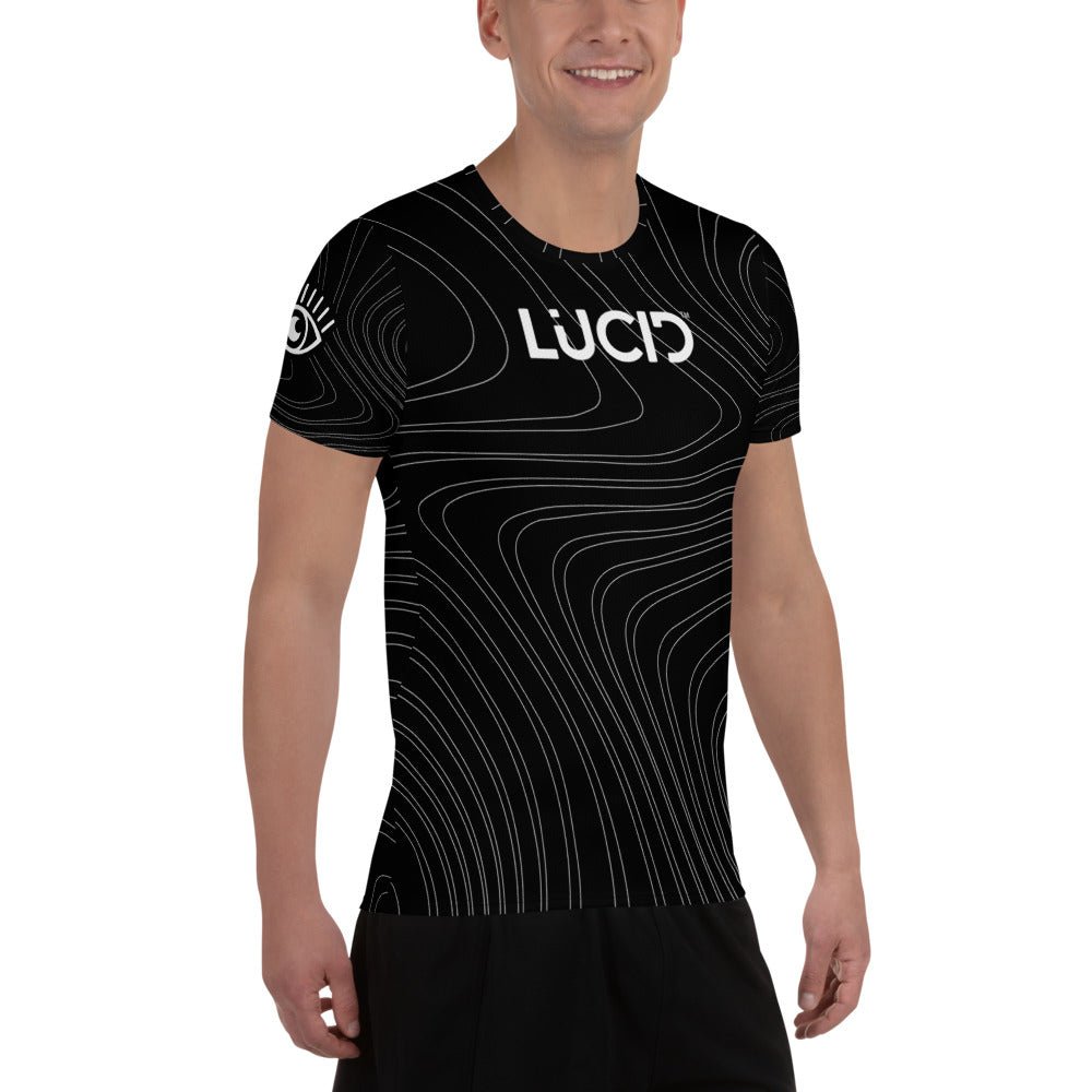 
                  
                    Men's "Black Swirl" Athletic T-shirt - Lucid™
                  
                
